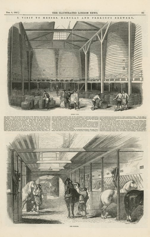 Ein Besuch bei der Brauerei von Barclay und Perkins von English School