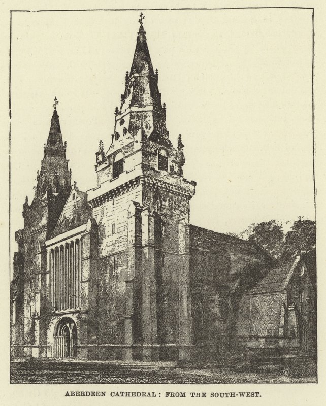 Kathedrale von Aberdeen, von Südwesten von English School