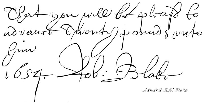 Admiral Robert Blake von English School