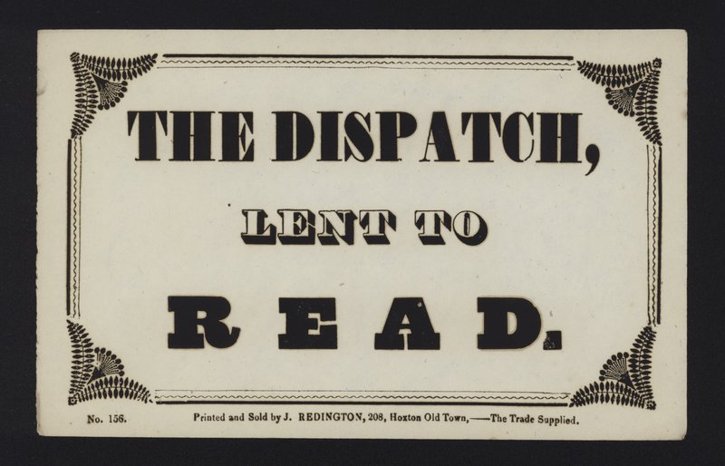 Anzeige: Die Despatch zum Lesen verliehen von English School