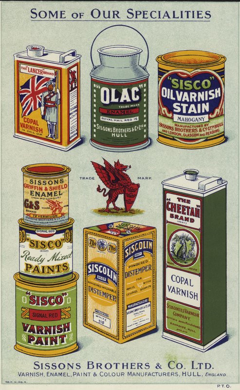 Werbung für Sissons Brothers & Co Limited von English School