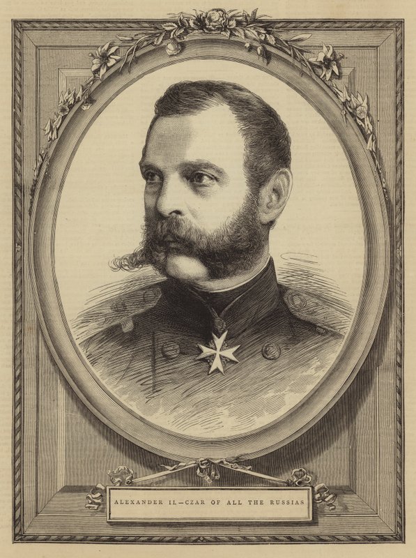 Alexander II., Zar aller Russen (Stich) von English School