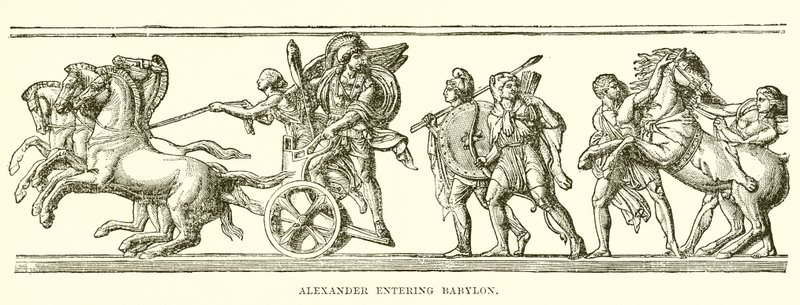 Alexander betritt Babylon von English School