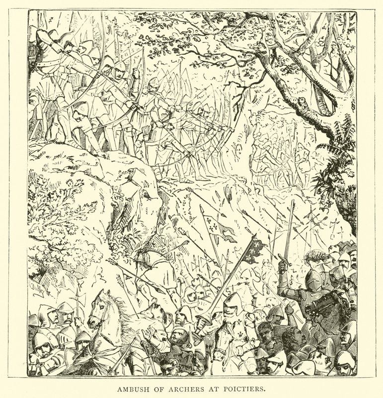 Hinterhalt der Bogenschützen bei Poitiers von English School