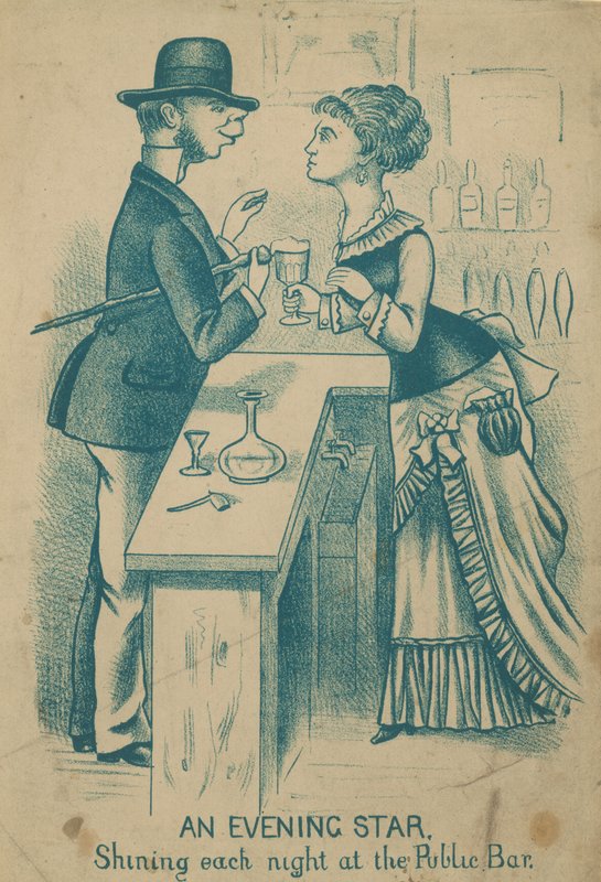 Ein Abendstern, der jede Nacht an der öffentlichen Bar leuchtet von English School