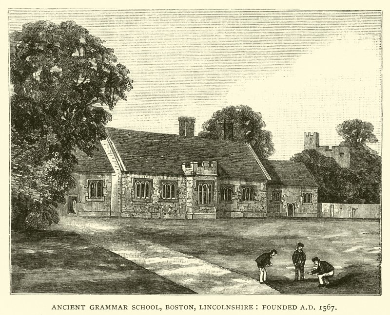 Alte Lateinschule, Boston, Lincolnshire, gegründet 1567 von English School