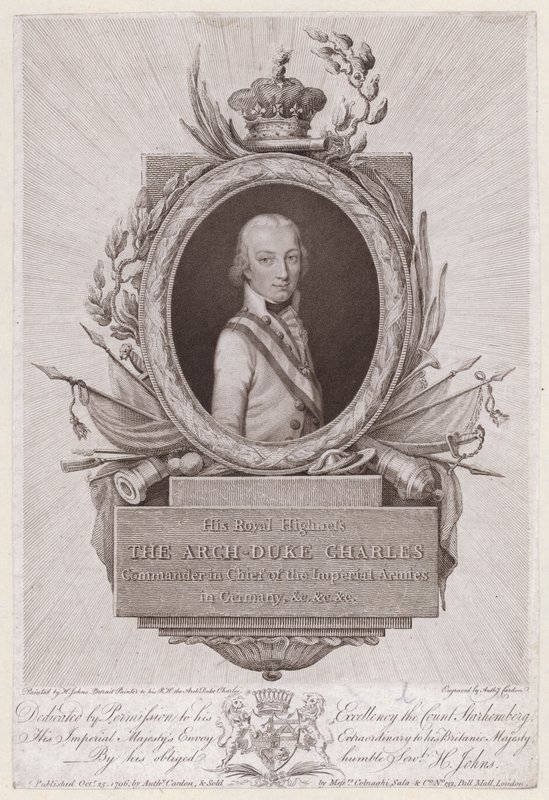 Erzherzog Karl, Herzog von Teschen, österreichischer Soldat von English School