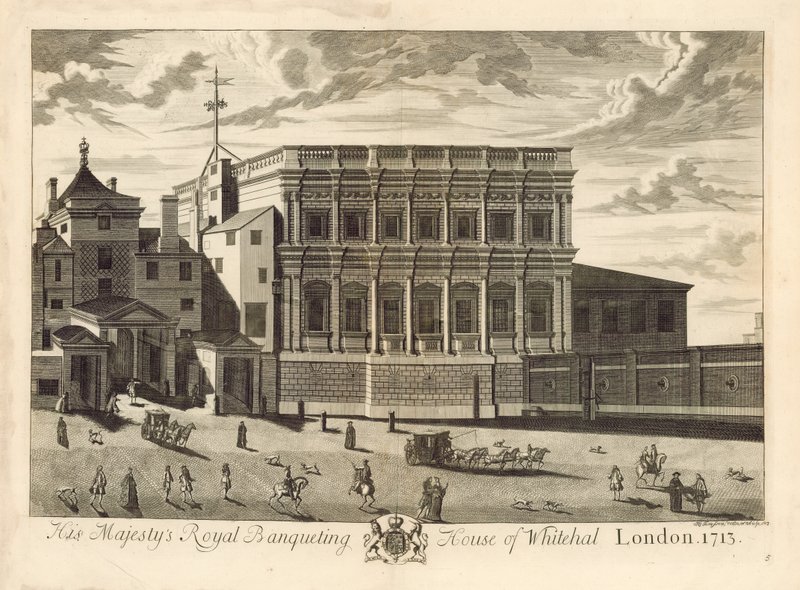 Bankettsaal, Whitehall, 1713 von English School