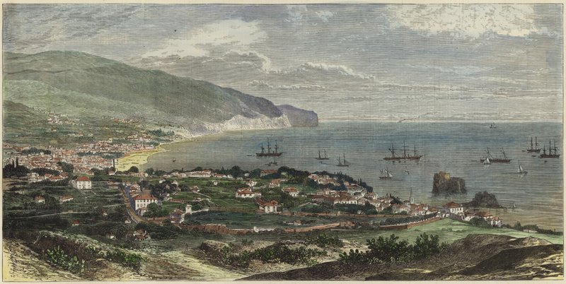 Bucht und Stadt Funchal von English School