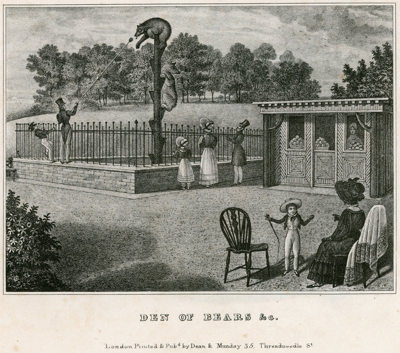Bärenzwinger, Londoner Zoologische Gärten, Regents Park von English School
