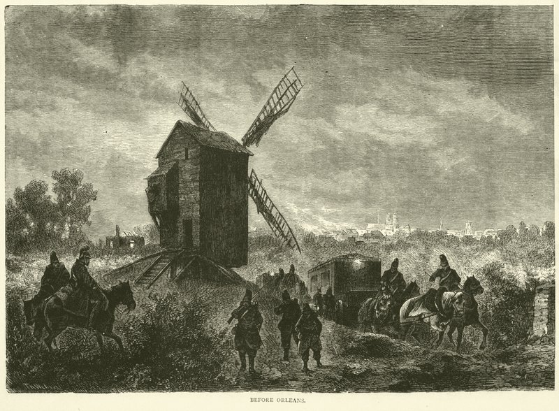 Vor Orleans, November 1870 von English School