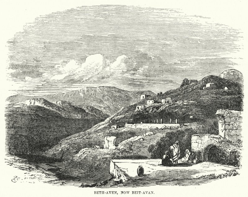Beth-Aven, jetzt Beit-Avan (Gravur) von English School