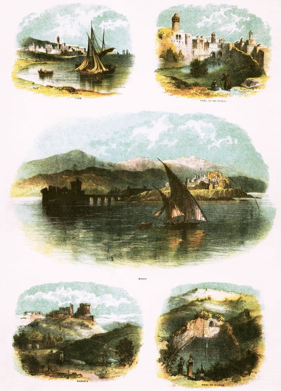 Biblische Illustrationen von English School