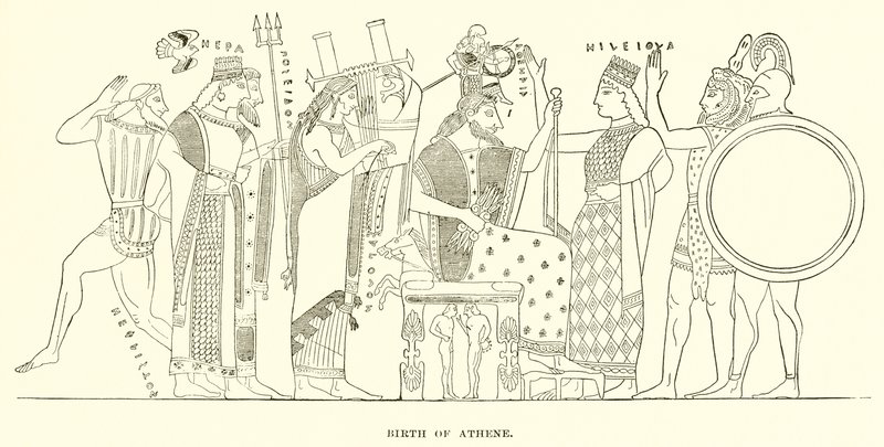 Geburt der Athene von English School