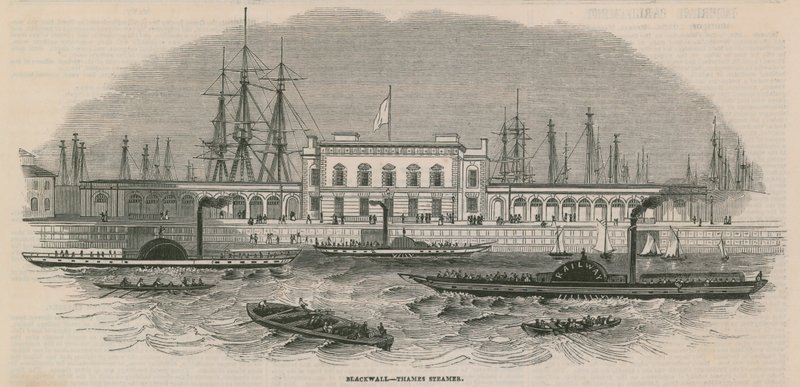 Blackwall Thames Dampfer von English School