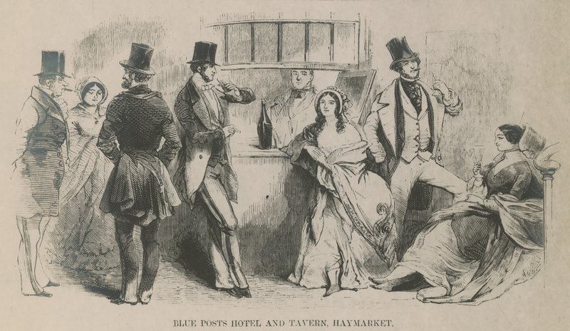 Blue Posts Hotel und Taverne, Haymarket von English School