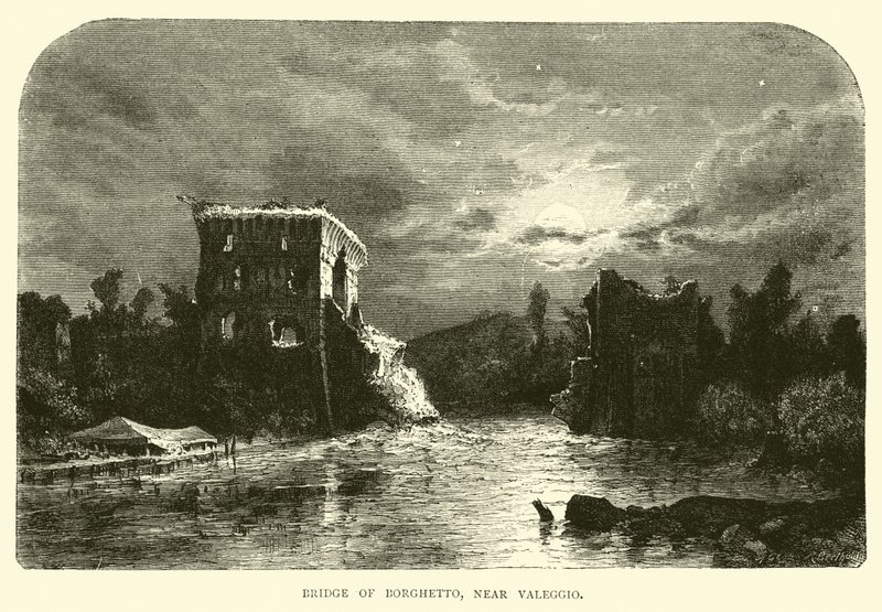 Brücke von Borghetto, nahe Valeggio von English School