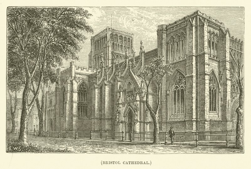 Kathedrale von Bristol (Gravur) von English School