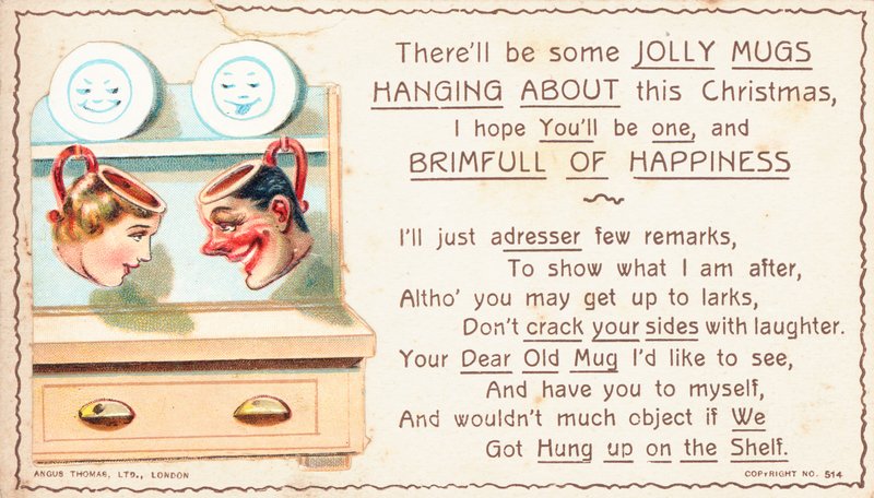 Britische Weihnachtskarte von English School