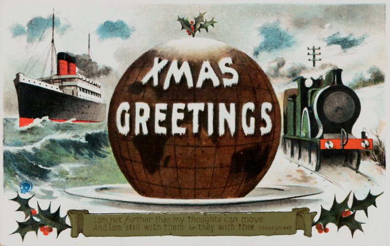 Britische Weihnachtskarte von English School