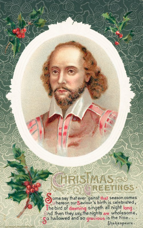 Britische Weihnachtskarte von English School