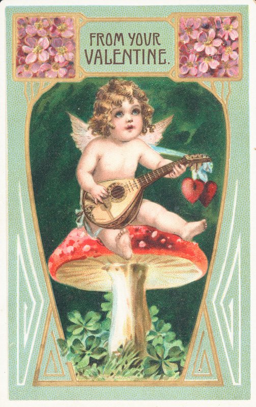 Britische Valentinskarte von English School