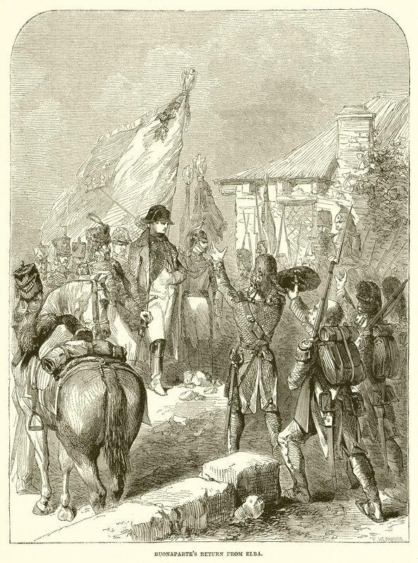 Buonapartes Rückkehr von Elba von English School