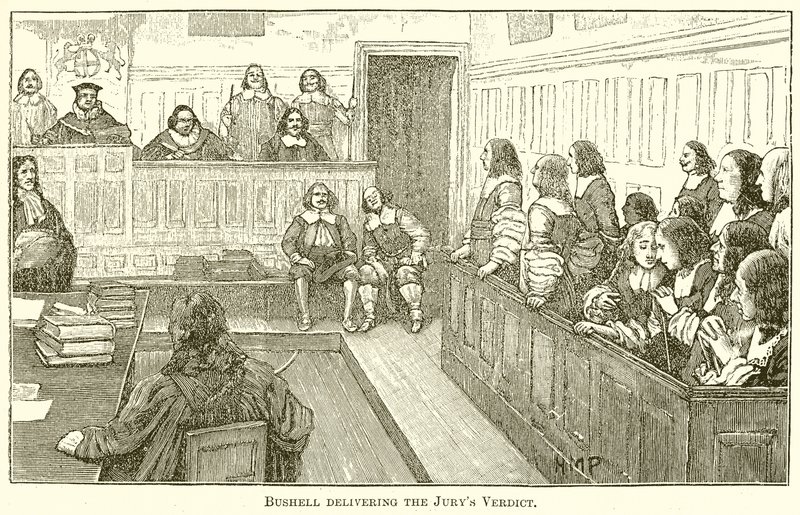 Bushell übergibt das Urteil der Jury von English School