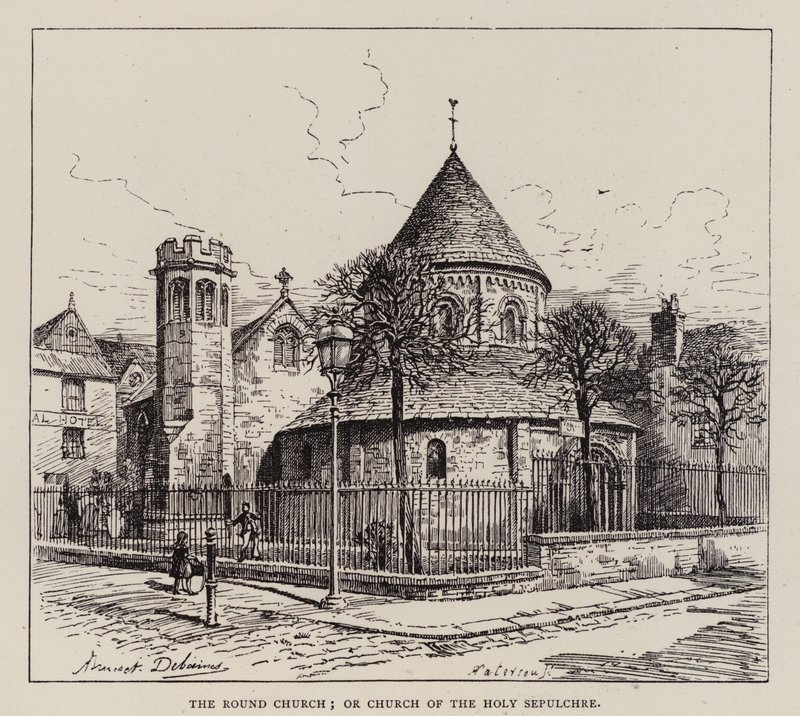 Cambridge: Die Rundkirche oder Kirche des Heiligen Grabes von English School