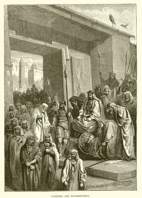 Kambyses und Psammetichus von English School