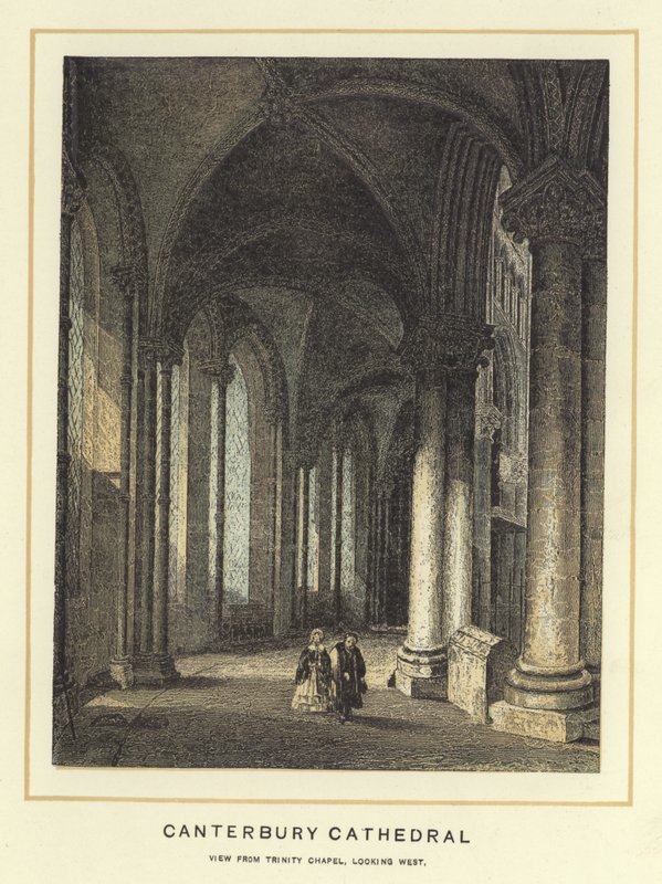 Kathedrale von Canterbury, Blick von der Trinity Chapel nach Westen von English School