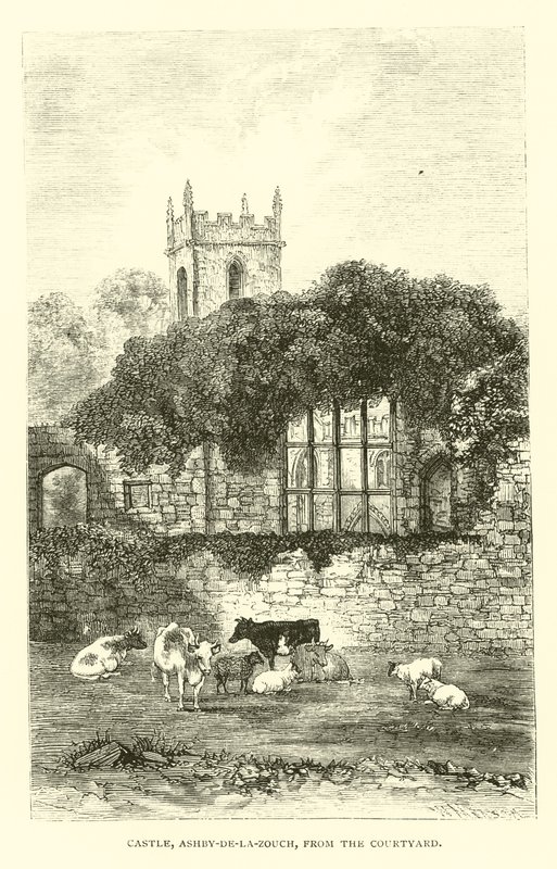 Schloss, Ashby-de-la-Zouch, vom Innenhof von English School