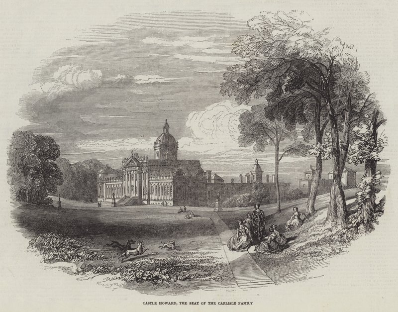 Castle Howard, der Sitz der Familie Carlisle (Gravur) von English School
