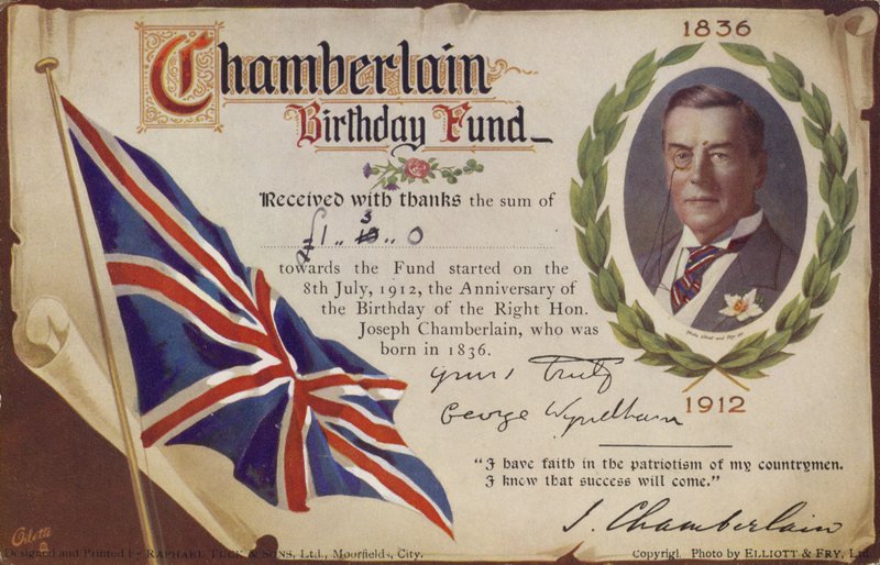 Chamberlain Geburtstagsfonds von English School