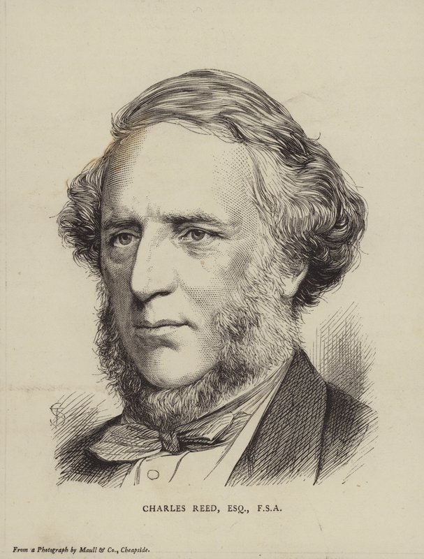 Charles Reed, britischer Politiker, Abgeordneter und Mitglied der Society of Antiquaries von English School