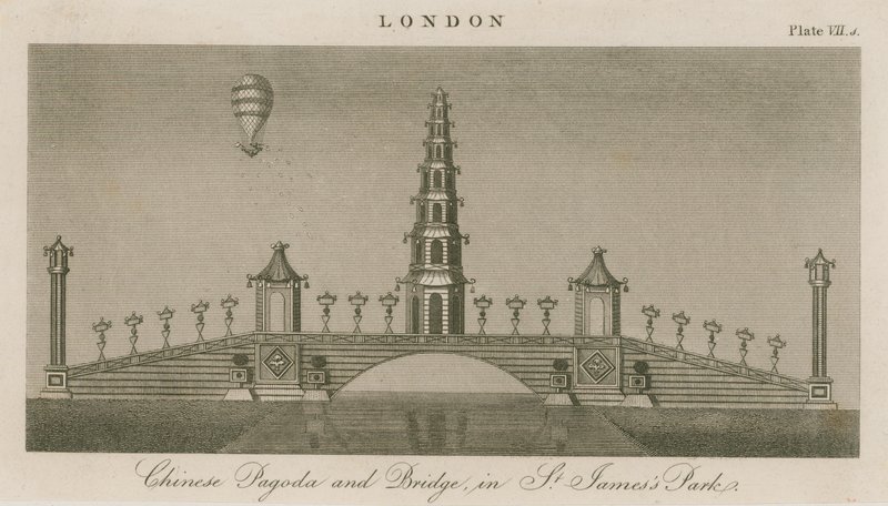 Chinesische Pagode und Brücke, St. James