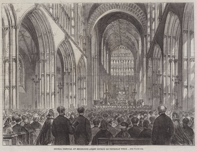 Chorfestival in der Sherborne Abbey Church am Donnerstag von English School