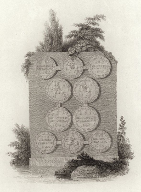Münzen von König Charles I. während des Englischen Bürgerkriegs von English School