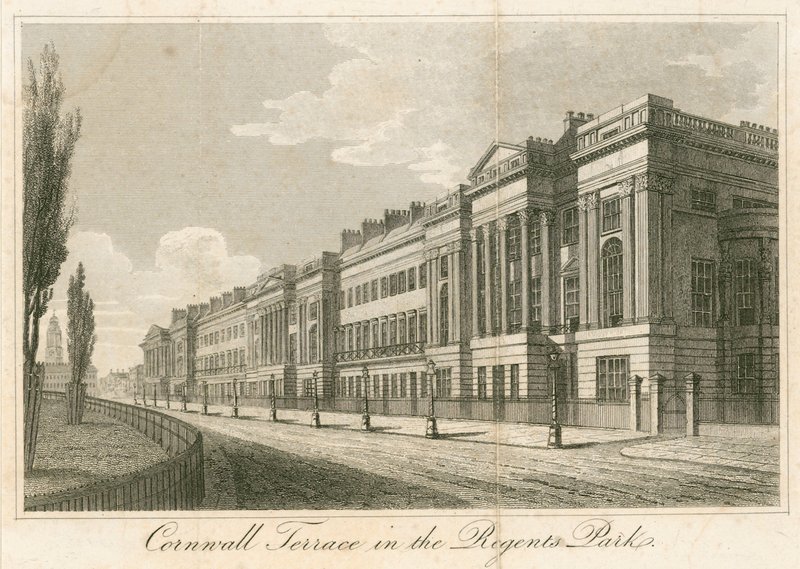 Cornwall Terrasse, Regents Park, London von English School