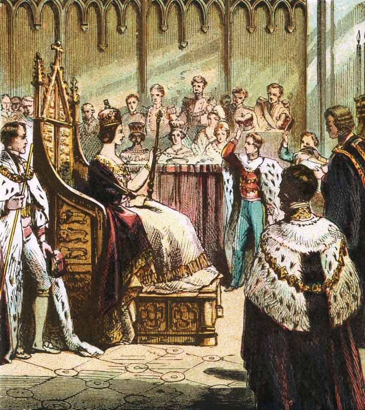 Krönung von Victoria von English School