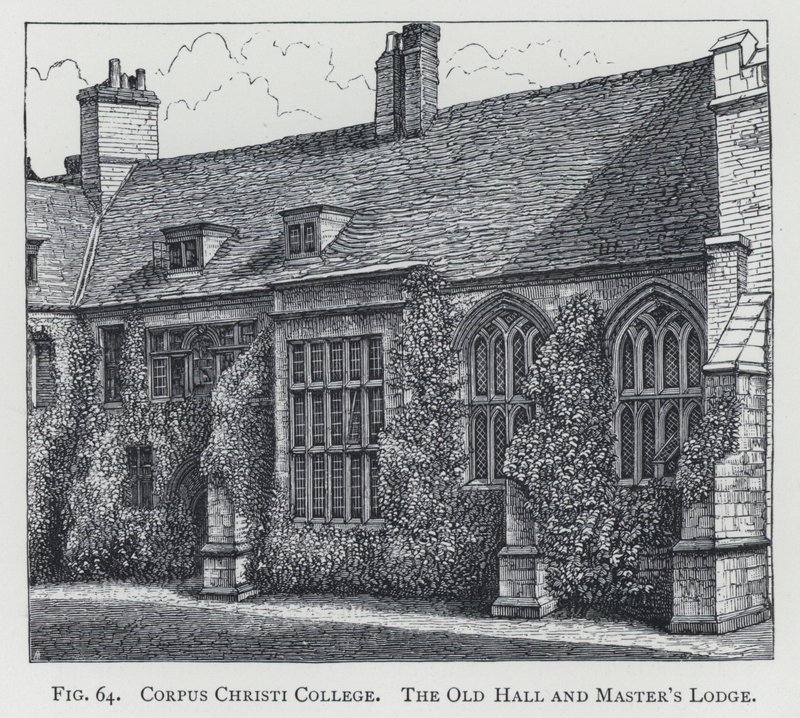 Corpus Christi College, die Alte Halle und das Haus des Meisters von English School