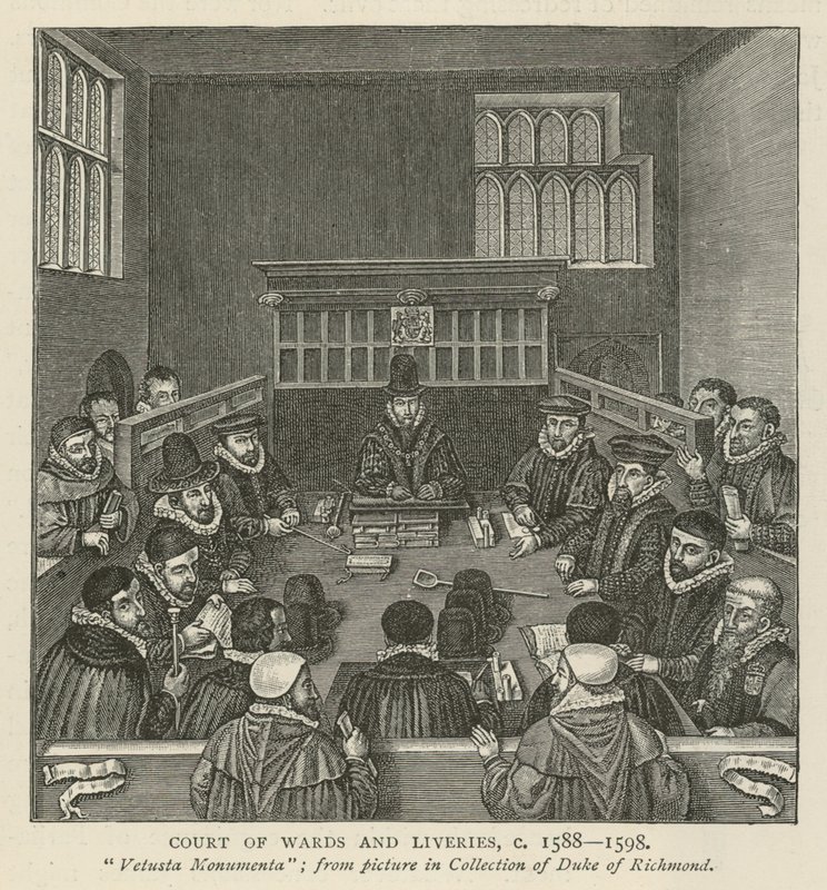 Court of Wards and Liveries, um 1588-1589 von English School