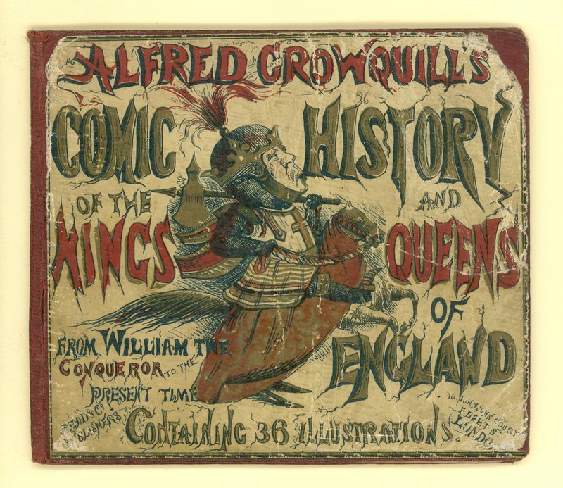 Titelblatt von Alfred Crowquills Comic History of the Kings and Queens of England (Aquatinta) von English School