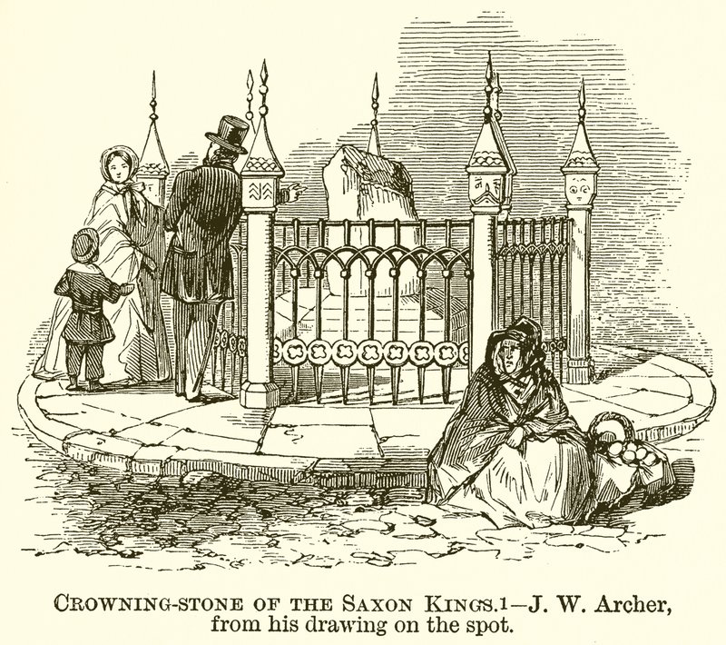 Krönungsstein der sächsischen Könige von English School