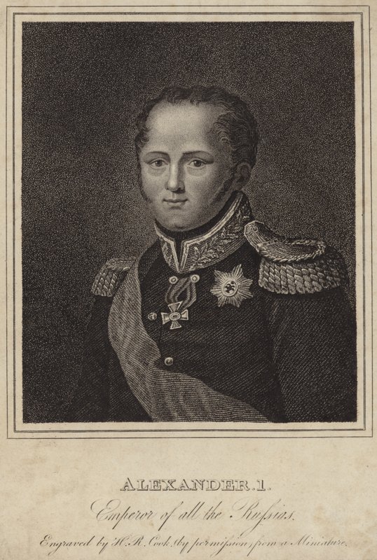Zar Alexander I. von Russland von English School