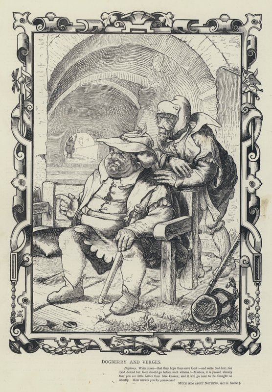 Dogberry und Verges, Viel Lärm um nichts, Akt IV, Szene 7 von English School