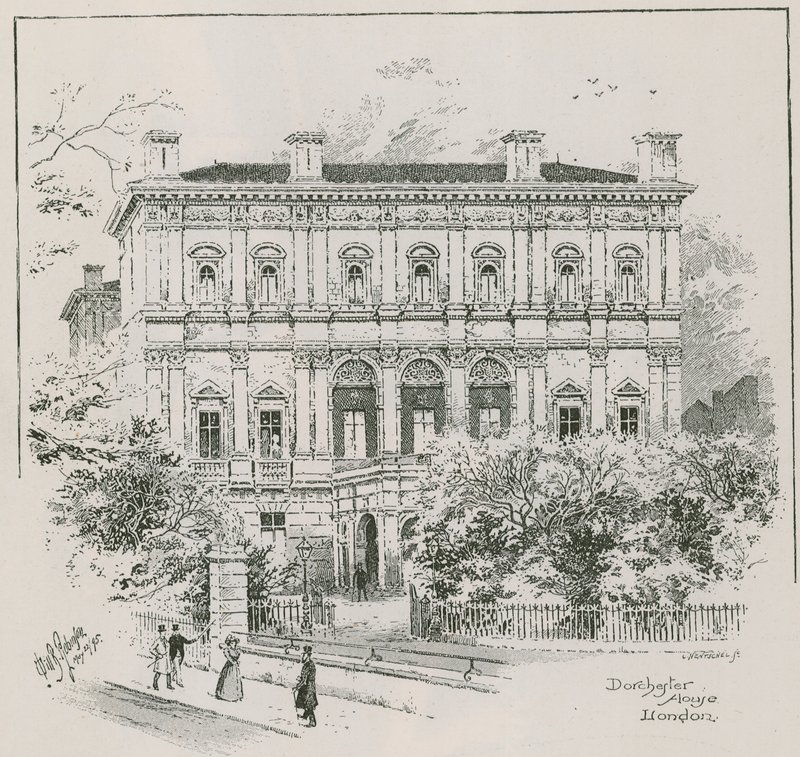 Dorchester House, Park Lane, London, die Residenz von Shahzada Nasrullah Khan von English School