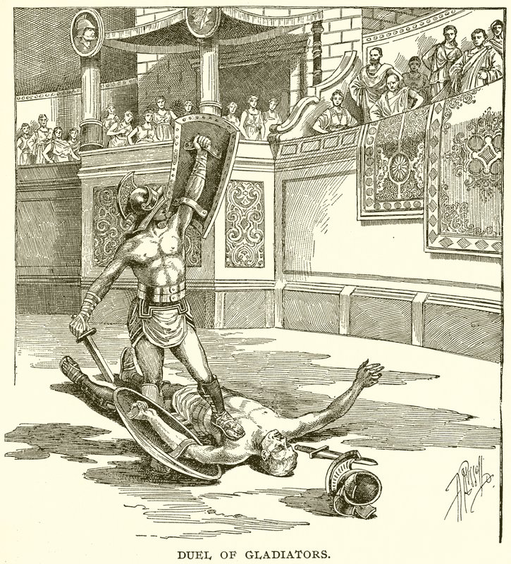 Duell der Gladiatoren von English School