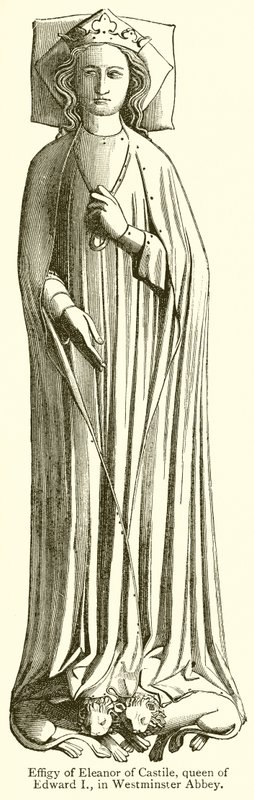 Efigie von Eleonore von Kastilien, Königin von Edward I., in der Westminster Abbey von English School