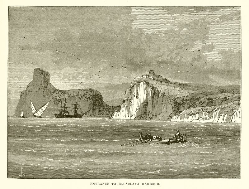 Eingang zum Hafen von Balaklawa von English School
